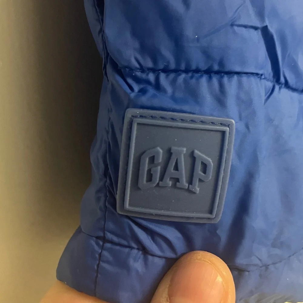 Bay gap light puffer weight water resistant hooded blue full zip 4T toddler